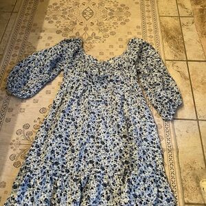 Altar'd State Blue Floral Dress
